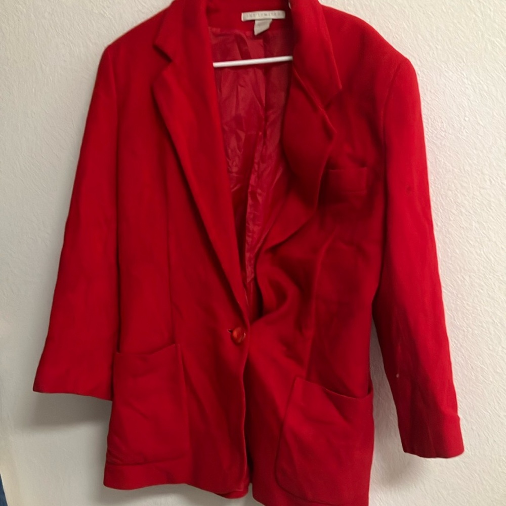 FINAL MARKDOWN The limited wool blend boyfriend style jacket large